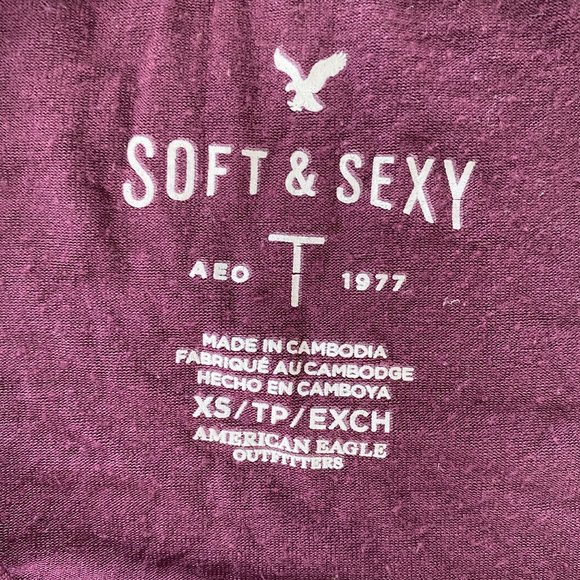 American Eagle Soft+Sexy Long Sleeve Top - Picture 3 of 4